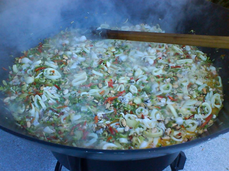 traiteur paella, mariage, repas privé